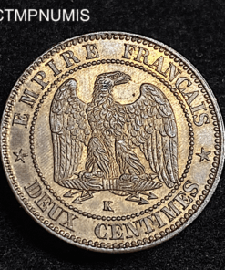 ,MONNAIE,2,CENTIMES,NAPOLEON,1854,K,BORDEAUX,SPL,