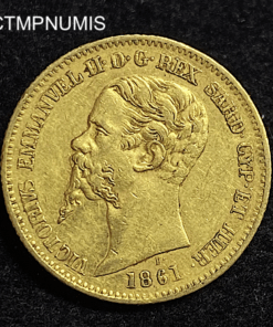 ,MONNAIE,ITALIE,20,LIRE,OR,1861,TURIN,