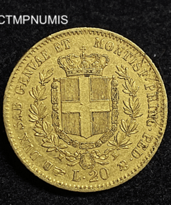 ,MONNAIE,ITALIE,20,LIRE,OR,1861,TURIN,