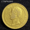 ,MONNAIE,ITALIE,20,LIRE,OR,1838,GENES,