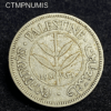 ,MONNAIE,PALESTINE,50,MILS,ARGENT,1931,