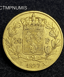 ,MONNAIE,20,FRANCS,OR,CHARLES,X,1827,