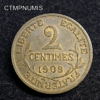 ,MONNAIE,2,CENTIMES,DUPUIS,1909,