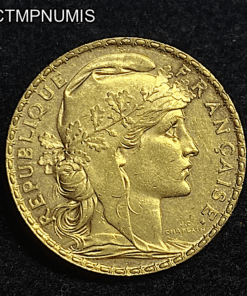 ,MONNAIE,20,FRANCS,OR,COQ,1902,SUP,