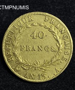 ,MONNAIE,40,FRANCS,OR,NAPOLEON,AN,13,