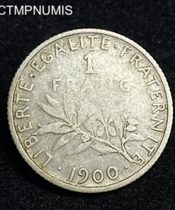,MONNAIE,1,FRANC,ARGENT,SEMEUSE,1900,