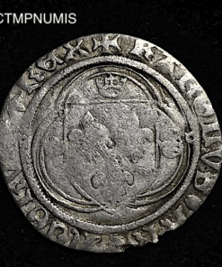 ,MONNAIE,ROYALE,CHARLES,VIII,BLANC,ARGENT,TOULOUSE,