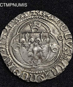 ,MONNAIE,ROYALE,CHARLES,VIII,BLANC,ARGENT,TOULOUSE,