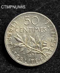 ,MONNAIE,50,CENTIMES,SEMEUSE,1897,