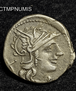 ,MONNAIE,ROMAINE,DENIER,ARGENT,TREBANIA,QUADRIGE,