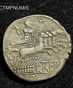 ,MONNAIE,ROMAINE,DENIER,ARGENT,TREBANIA,QUADRIGE,