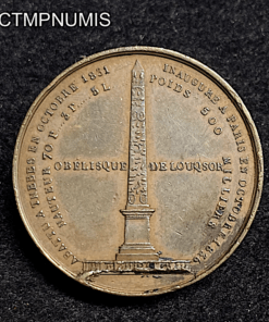 ,MEDAILLE,OBELISQUE,LOUXOR,PARIS,1836,LOUIS,PHILIPPE,