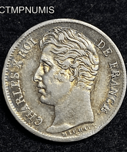 ,MONNAIE,50,CENTIMES,CHARLES,X,ARGENT,1830,SUP,