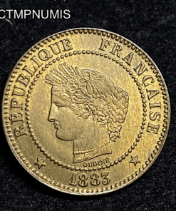 ,MONNAIE,2,CENTIMES,CERES,1883,SUP,