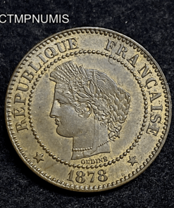 ,MONNAIE,2,CENTIMES,CERES,1878,SUP,