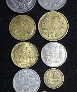 ,LOT,MONNAIES,FRANCAISE,9,EXEMPLAIRES,
