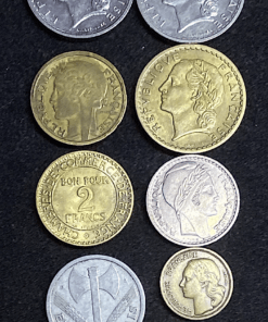 ,LOT,MONNAIES,FRANCAISE,9,EXEMPLAIRES,
