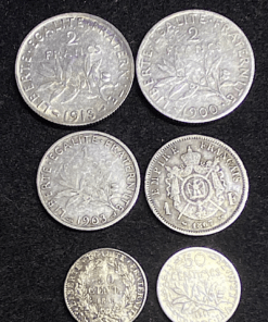 ,LOT,MONNAIE,FRANCAISE,ARGENT,DATES,PEU,COMMUNES,