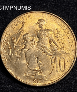 ,MONNAIE,10,CENTIMES,DUPUIS,1917,SPL,