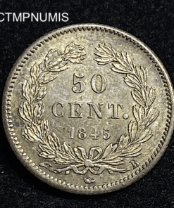 ,MONNAIE,50,CENTIMES,ARGENT,1845,B,ROUEN,