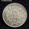 ,MONNAIE,50,CENTIMES,CERES,ARGENT,1888,SPL,