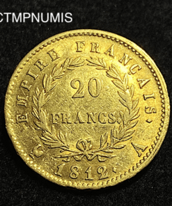 ,MONNAIE,20,FRANCS,OR,NAPOLEON,1812,SUP,