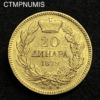,MONNAIE,SERBIE,20,DINARA,OR,1879,