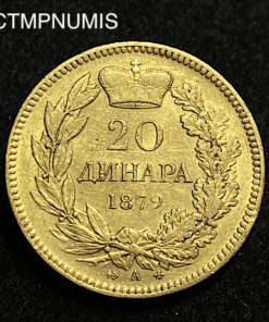 ,MONNAIE,SERBIE,20,DINARA,OR,1879,