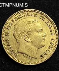 ,MONNAIE,SERBIE,20,DINARA,OR,1879,