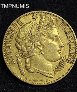 ,MONNAIE,20,FRANCS,OR,CERES,1849,