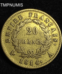 ,MONNAIE,20,FRANCS,OR,NAPOLEON,1814