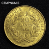 ,MONNAIE,20,FRANCS,OR,NAPOLEON,1852,SUP,