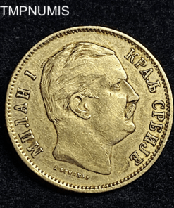 ,MONNAIE,SERBIE,10,DINARA,OR,1882,