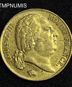 ,MONNAIE,20,FRANCS,OR,LOUIS,XVIII,1817,