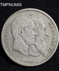 ,MONNAIE,BELGIQUE,2,FRANCS,ARGENT,1880,
