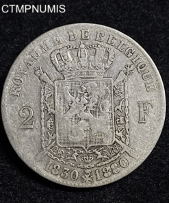 ,MONNAIE,BELGIQUE,2,FRANCS,ARGENT,1880,