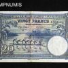 ,BILLET,CONGO,BELGE,20,FRANCS,BLEU,1948,