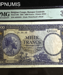 ,BILLET,CONGO,BELGE,1000,FRANCS,1955,PMG,30,