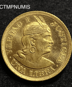 ,MONNAIE,PEROU,1,LIBRA,OR,1968,SPL,