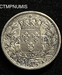 ,MONNAIE,1/2,FRANC,ARGENT,LOUIS,XVIII,1818,