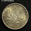 ,MONNAIE,50,CENTIMES,ARGENT,SEMEUSE,1898,