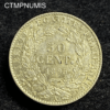 ,MONNAIE,50,CENTIMES,ARGENT,SEMEUSE,1895,SUP,