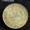 ,MONNAIE,50,CENTIMES,ARGENT,CERES,1894,SPL,