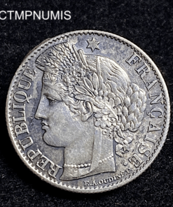 ,MONNAIE,50,CENTIMES,ARGENT,CERES,1887,SPL,