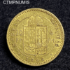 ,MONNAIE,HONGRIE,10,FRANCS,4,FORINT,OR,1886,