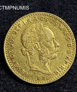 ,MONNAIE,HONGRIE,10,FRANCS,4,FORINT,OR,1886,