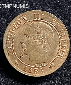 ,MONNAIE,1,CENTIME,NAPOLEON,1854,D,LYON,SPL,