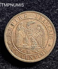 ,MONNAIE,1,CENTIME,NAPOLEON,1854,D,LYON,SPL,