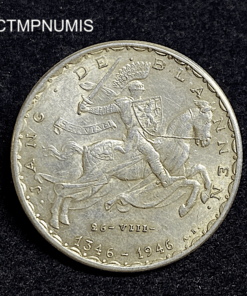 ,MONNAIE,LUXEMBOURG,20,FRANCS,ARGENT,1946,