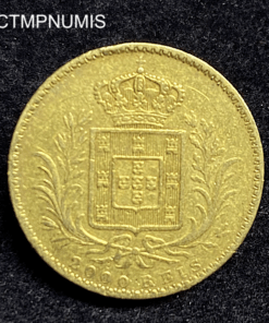 ,MONNAIE,PORTUGAL,2000,REIS,OR,LOUIS,1865,